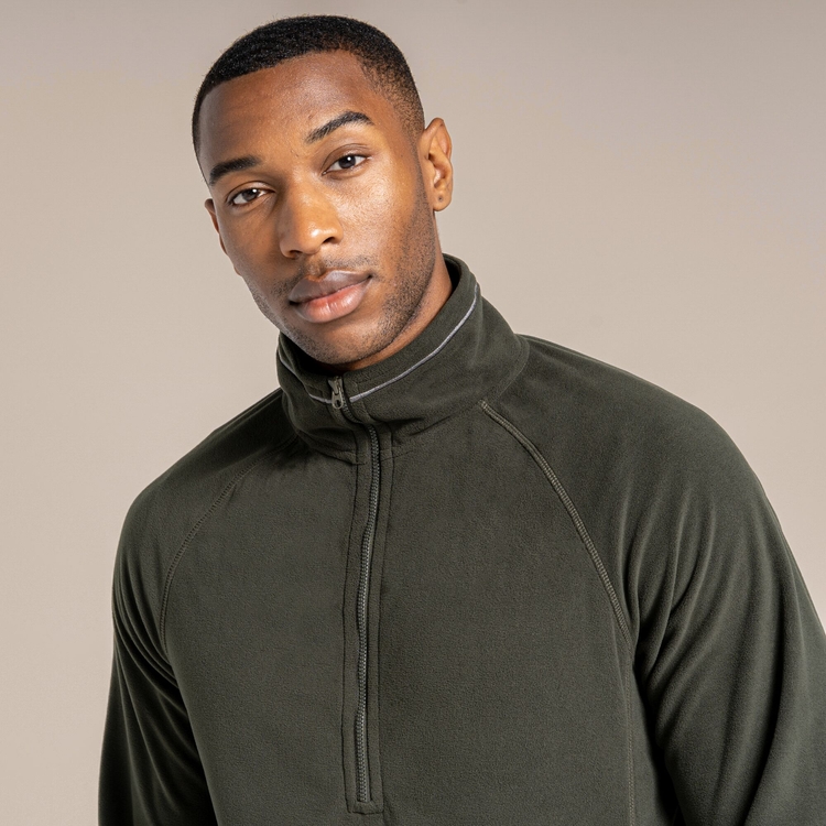 【アトミック】creek fleecemuffler Expert Corey 200 Fleece Half Zip - Dark Cedar Green | Craghoppers