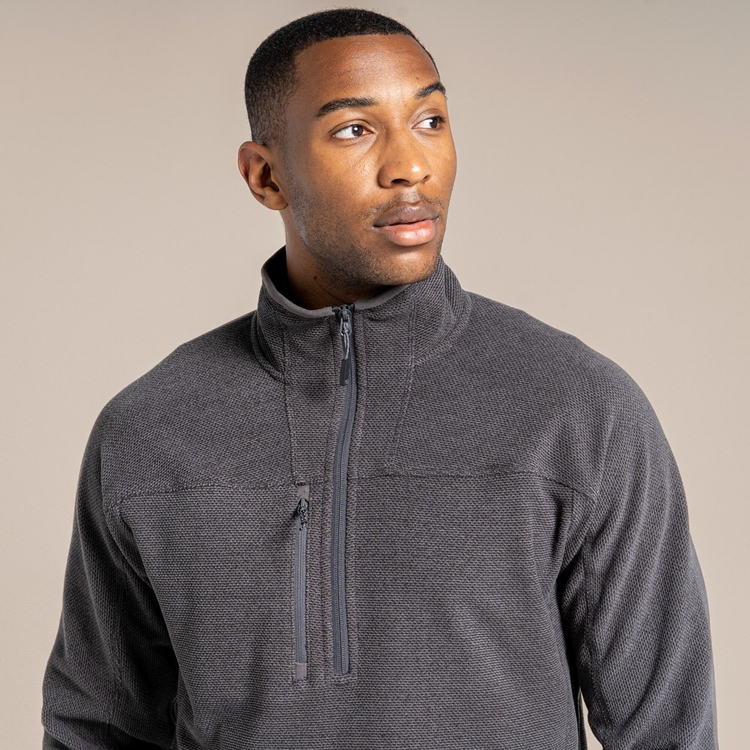 Unisex Expert Active Half Zip Fleece - Carbon Grey Marl | Craghoppers