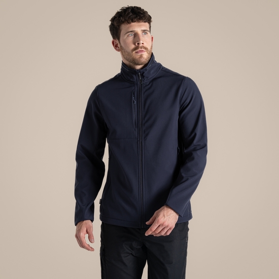 Expert Mens Basecamp Softshell Jacket Dark Navy