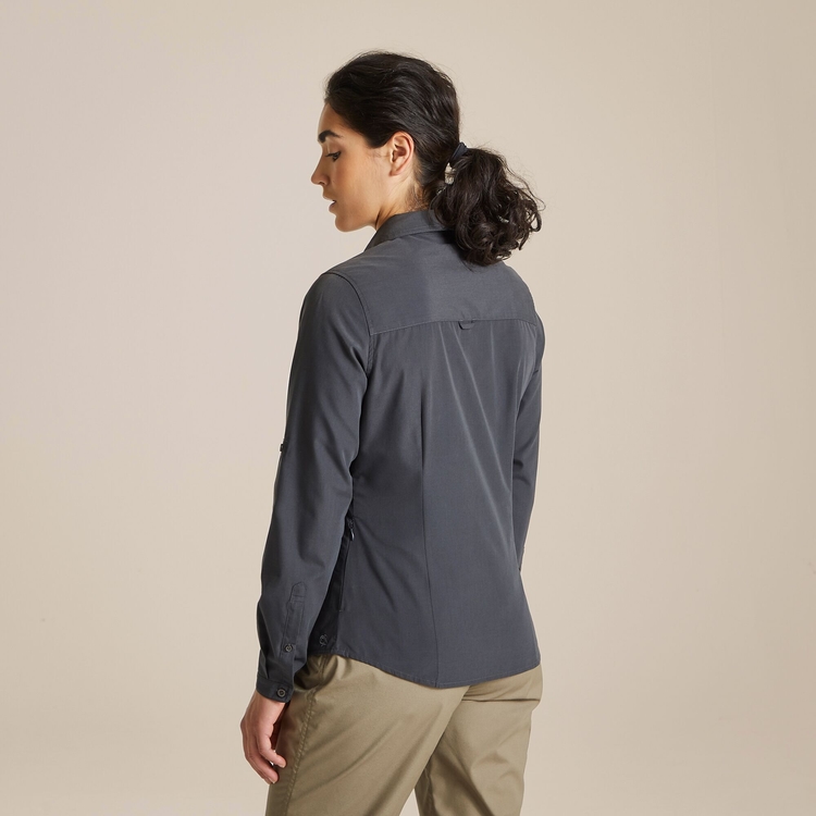 Expert Womens Kiwi Long Sleeved Shirt - Carbon Grey