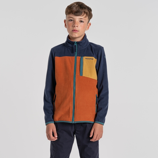Kid's Tama Jacket - Blue Navy / Potters Clay | Craghoppers UK