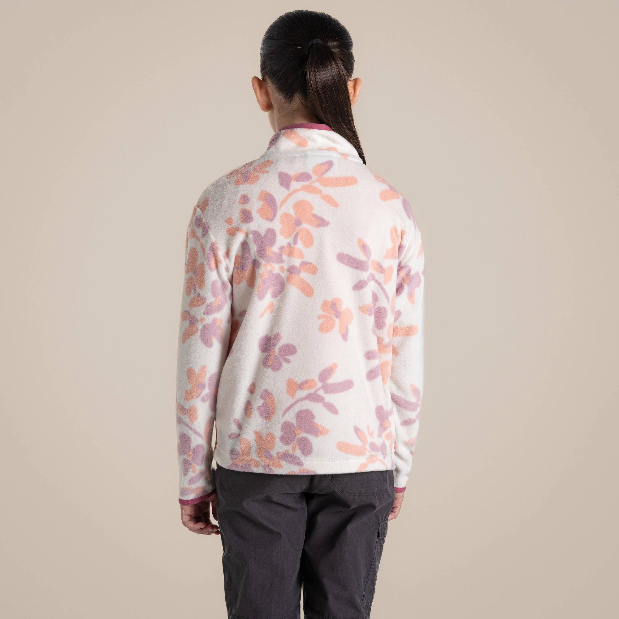 craghoppers Kid's Bachas Half Zip Fleece | Seasalt Print