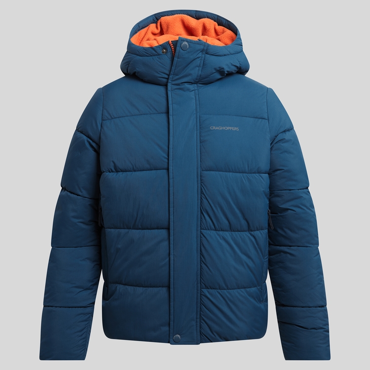Kid's Brandon Hooded Jacket - Tourmaline Blue | Craghoppers UK