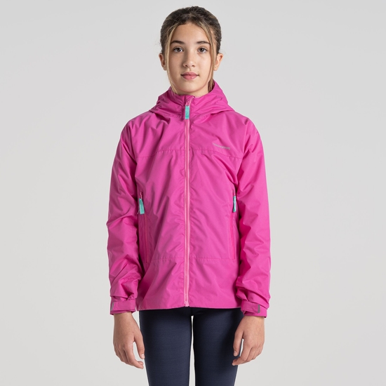 Kid s Tobin Waterproof Jacket Fuchsia Craghoppers UK