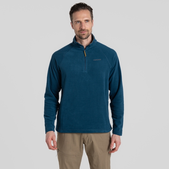 Men's Corey VI Half Zip Fleece - Tourmaline Blue