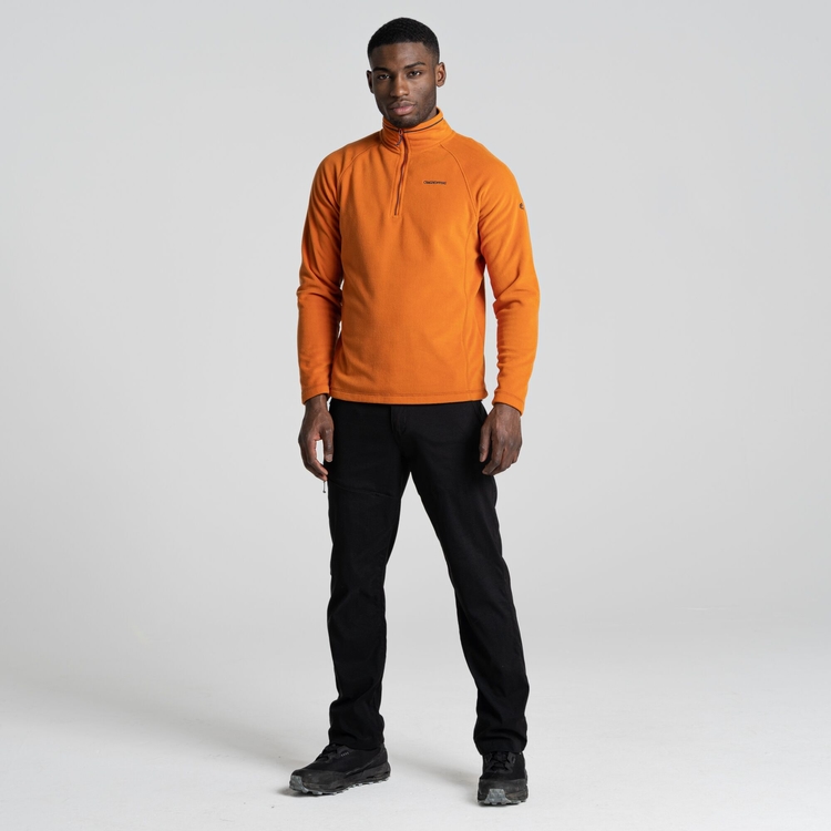Men s Corey VI Half Zip Fleece Canyon Orange Craghoppers ROW