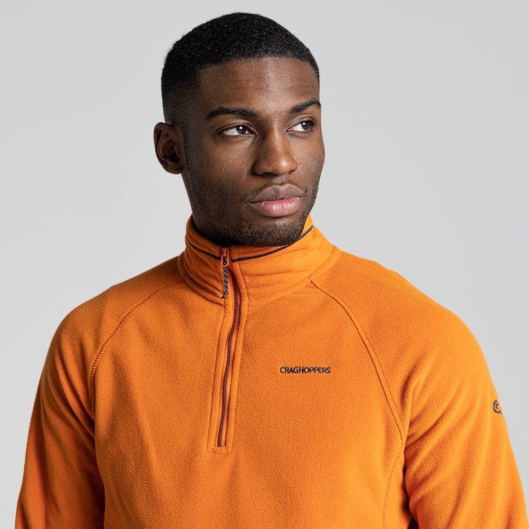 Orange half zip hotsell