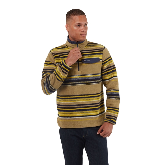 Men s Lionel Half Zip Fleece Kangaroo Stripe Craghoppers US