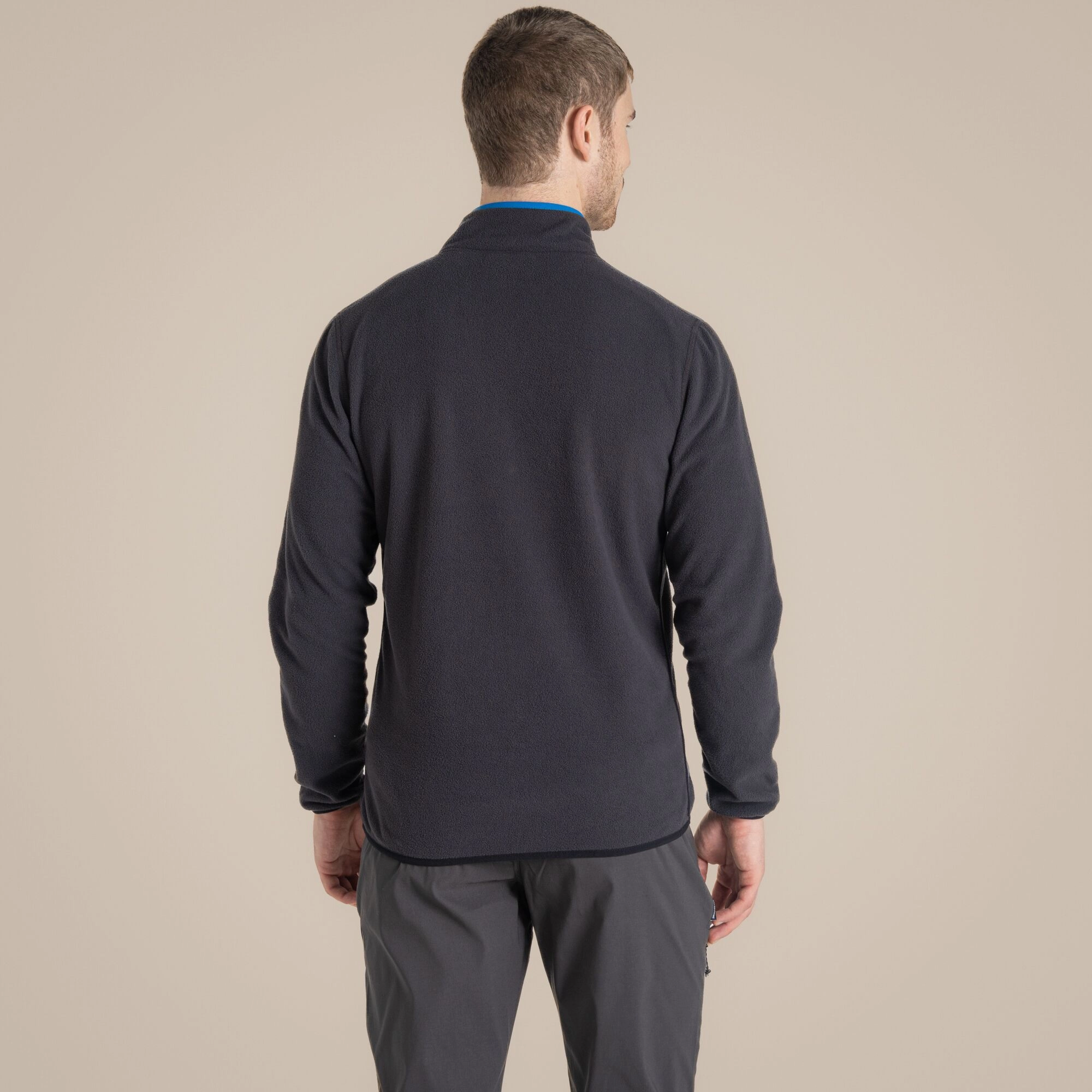 craghoppers Men's CO2 Renu Full Zip Fleece | Black Pepper