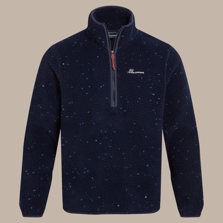 Men's Tatton Half Zip Fleece - Blue Navy Nep | Craghoppers UK