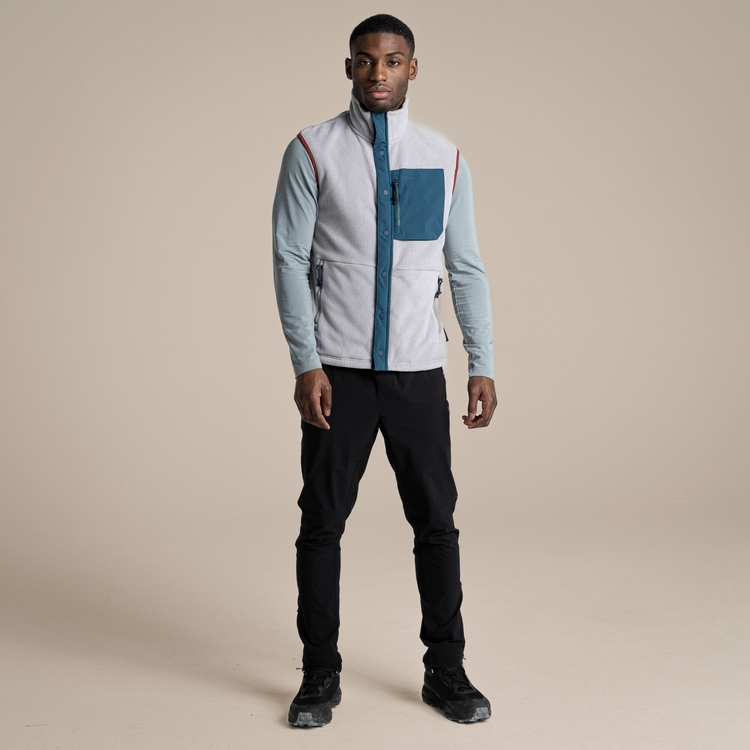 Men's Polartec Argo Gilet Soft Grey Marl