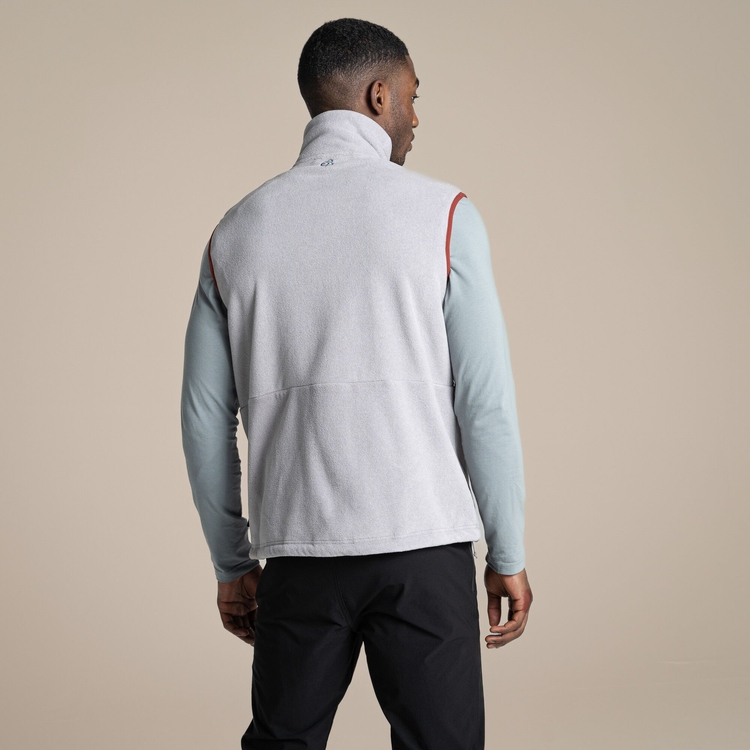 Men's Polartec Argo Gilet Soft Grey Marl Craghoppers ROW