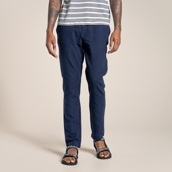 Craghoppers Nosibotanical Short Homme – Marche Randonnée Lin Coton BCI, Anti-Odeurs, Poches Sécurité, 22,9 Cm