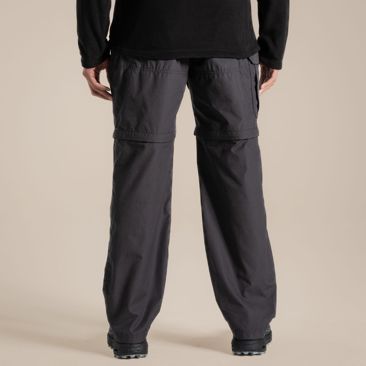 Men's Kiwi Convertible Trousers - Black Pepper | Craghoppers UK
