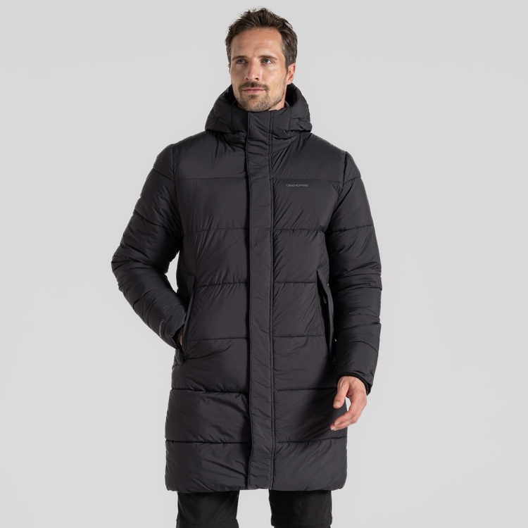 Men's Cormac Hooded Insulating Jacket - Black | Craghoppers UK