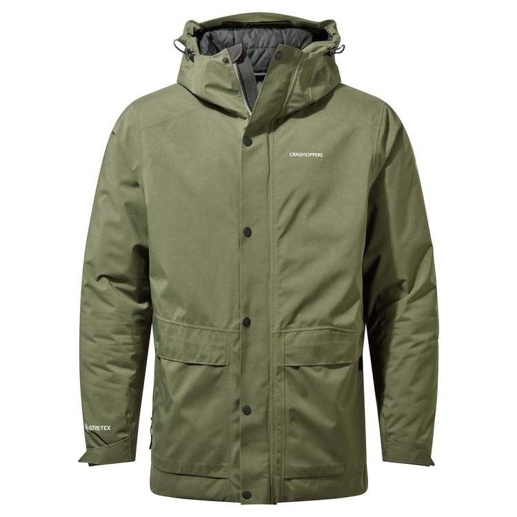 Men s Talo Thermic GORE TEX Jacket Parka Green Craghoppers UK