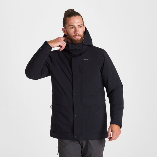 Men s Talo Thermic GORE TEX Jacket Black Craghoppers UK