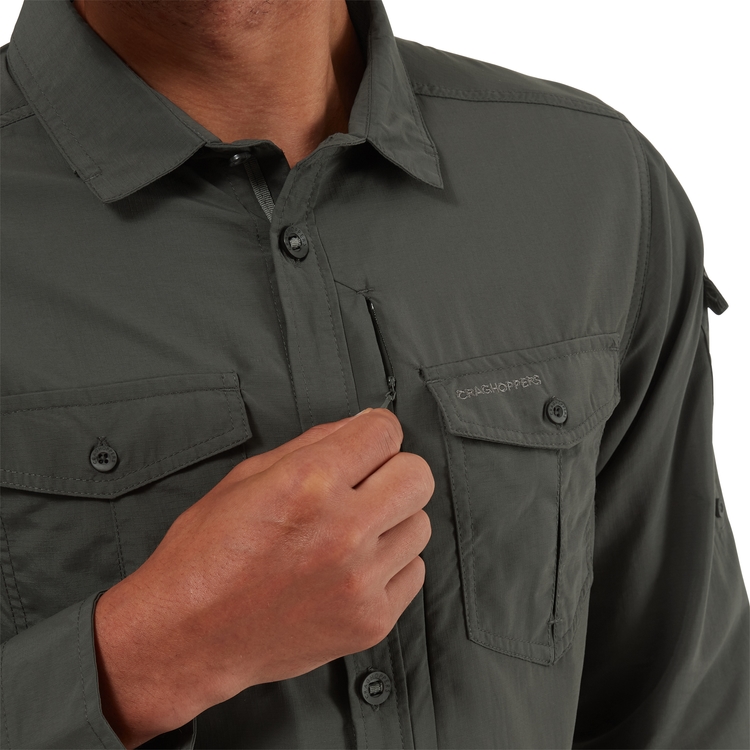 Men's Insect Shield® Adventure II Long-Sleeved Shirt - Black
