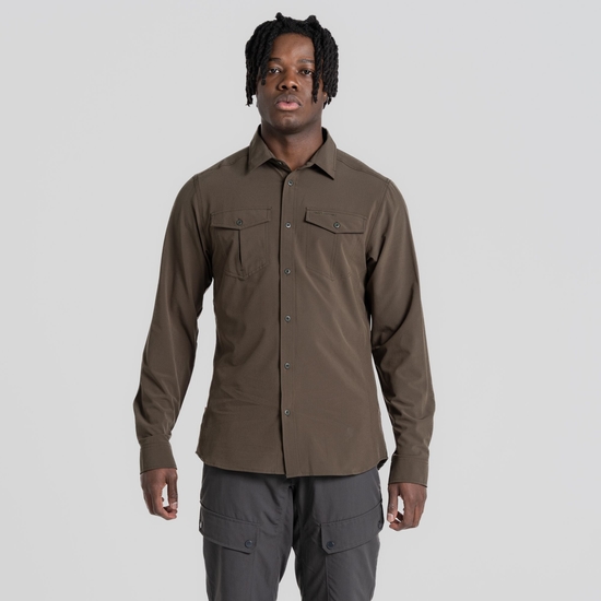 Men's Insect Shield® Eiger Long Sleeved Shirt - Woodland Green