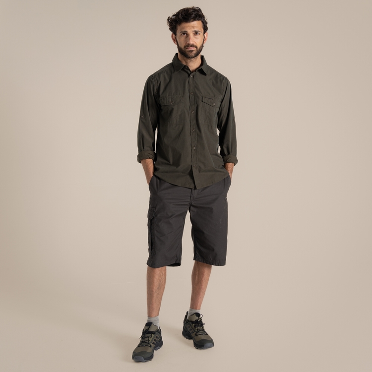 Men's Kiwi Long Sleeved Shirt - Woodland Green | Craghoppers ROW