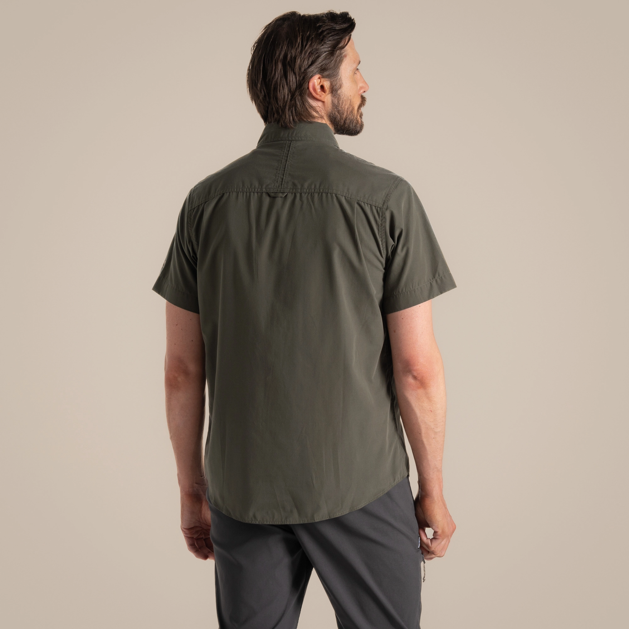 craghoppers Men's Kiwi Short Sleeved Shirt | Cedar