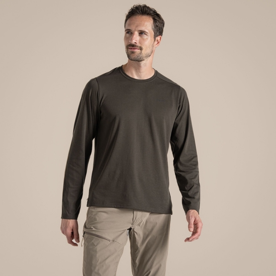 Men's Nosilife Abel Long Sleeved T-Shirt - Woodland Green