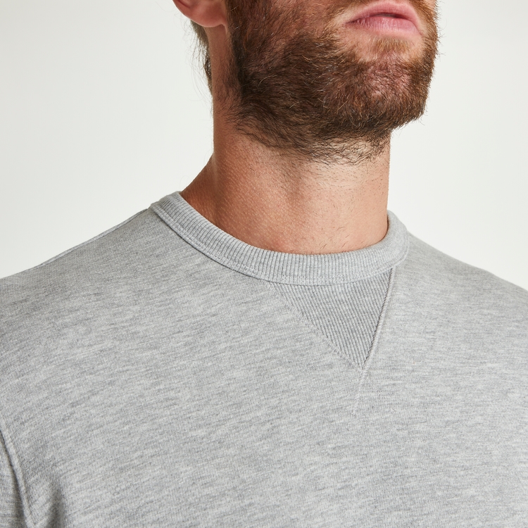 Cotton Loop Back – Grey Marl