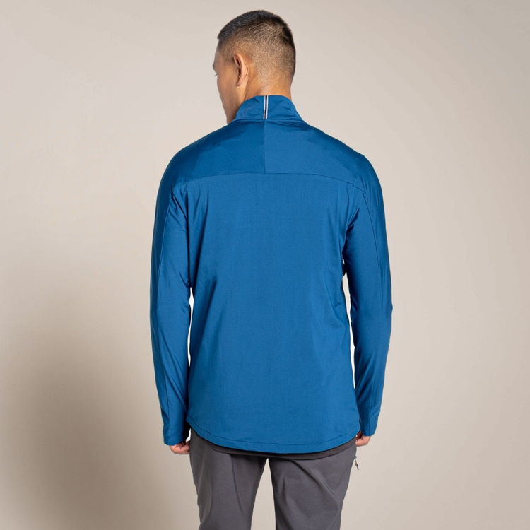 定番のお歳暮 Top Zip Half Valens NosiLife Men's - Blue Poseidon 長袖Tシャツ
