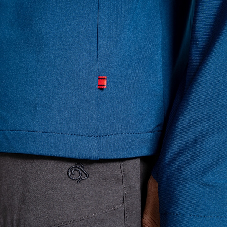マイクラ 人気アイテム Men's Blue Poseidon - Top Zip Half Valens NosiLife 長袖Tシャツ
