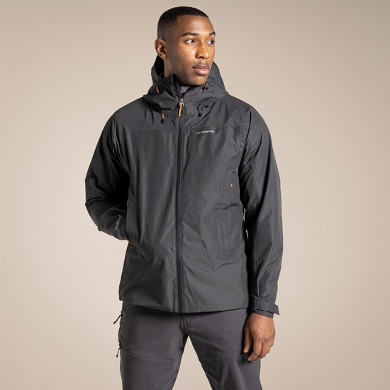 Men's Creevey Waterproof Jacket Black Pepper