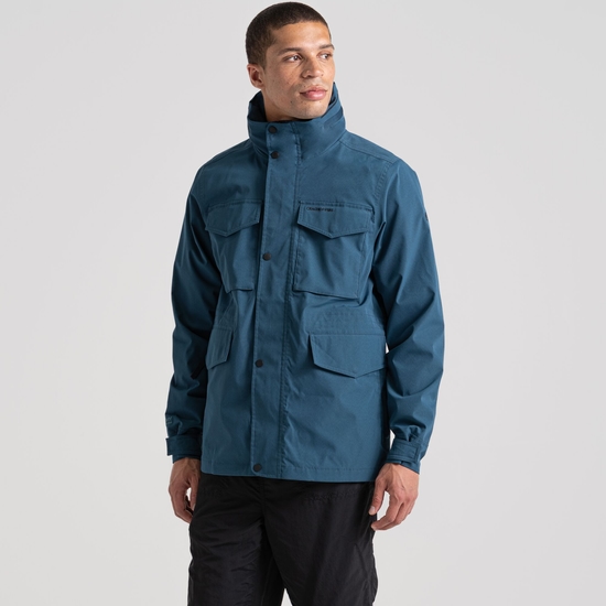 Men's Winslow Waterproof Jacket - Dark Aegean Blue | Craghoppers UK