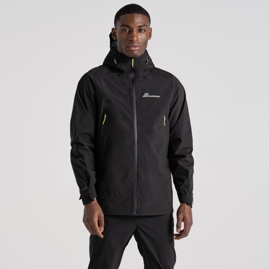 Men s Maris 2.5L Stretch Waterproof Jacket Black Craghoppers UK