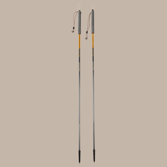 Treklite Compact Walking Poles Anodised Yellow / Anodised Grey 