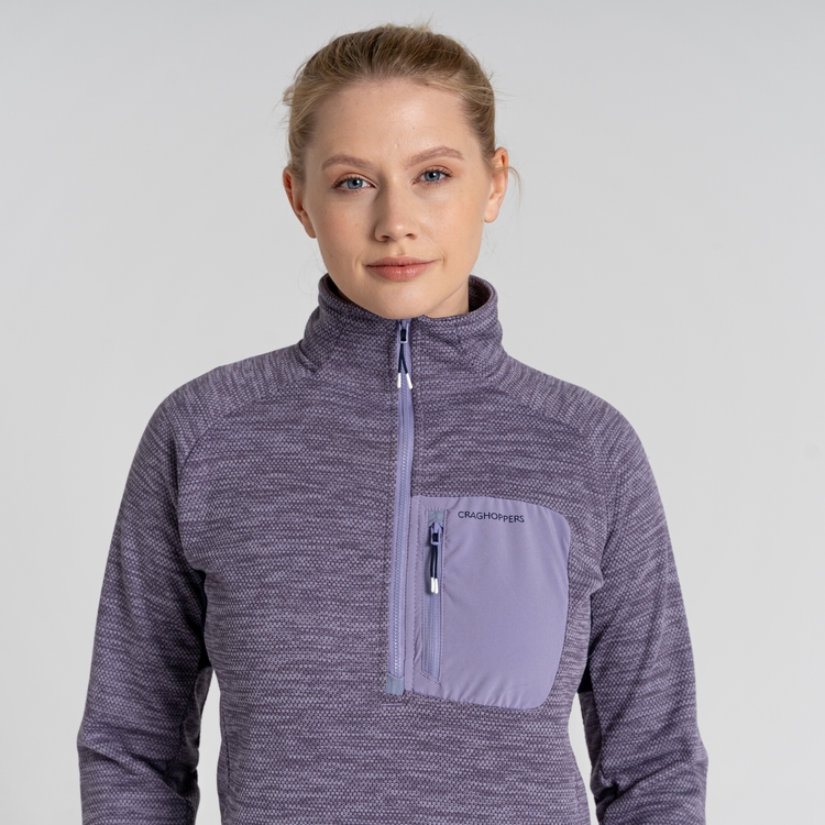 Women s Trina Half Zip Fleece Purple Haze Craghoppers UK