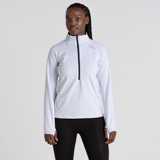 Women s Dynamic Pro Half Zip Fleece Optic White Craghoppers UK