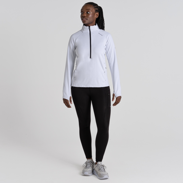Craghoppers Womens Dynamic Pro Half Zip Jacket (Optic White)