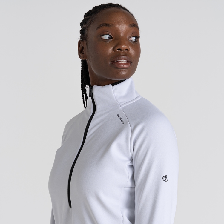 Women s Dynamic Pro Half Zip Fleece Optic White Craghoppers IE