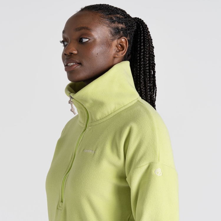 Women s Polartec Caprice Half Zip Fleece Key Lime Craghoppers UK