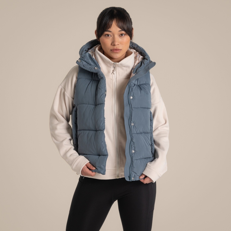 Women's Eilish Hooded Vest - Winter Sky | Craghoppers ROW