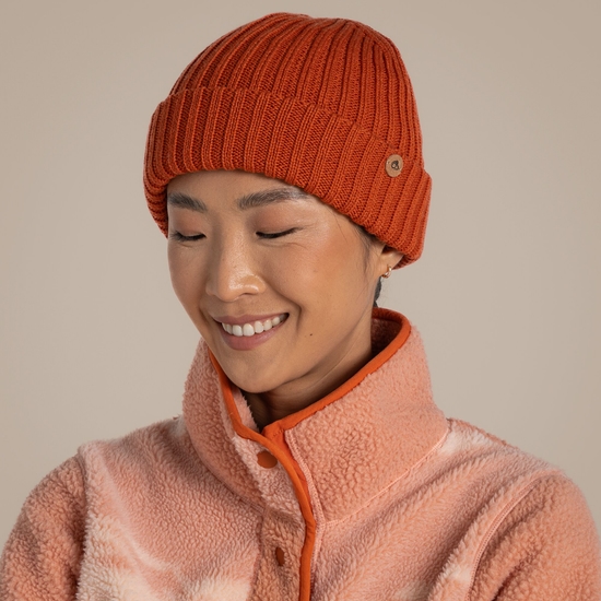 Craghoppers Womens/Ladies The National Trust Guelder Beanie / Spice Cream Craghoppers Women main image 2
