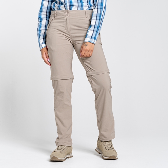 Women's Insect Shield® Pro II Convertible Pants - Mushroom