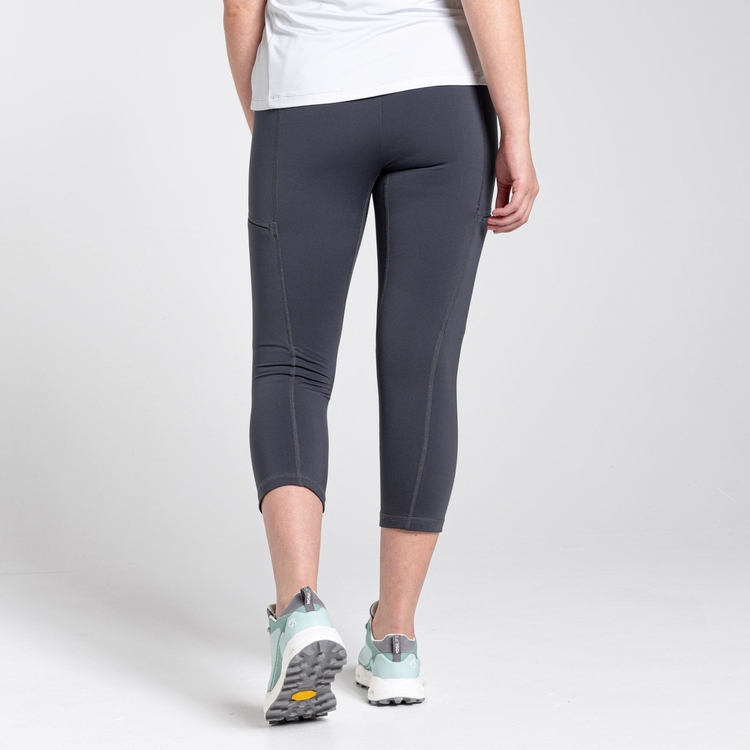 Women s Dynamic Cropped Leggings Graphite Craghoppers UK