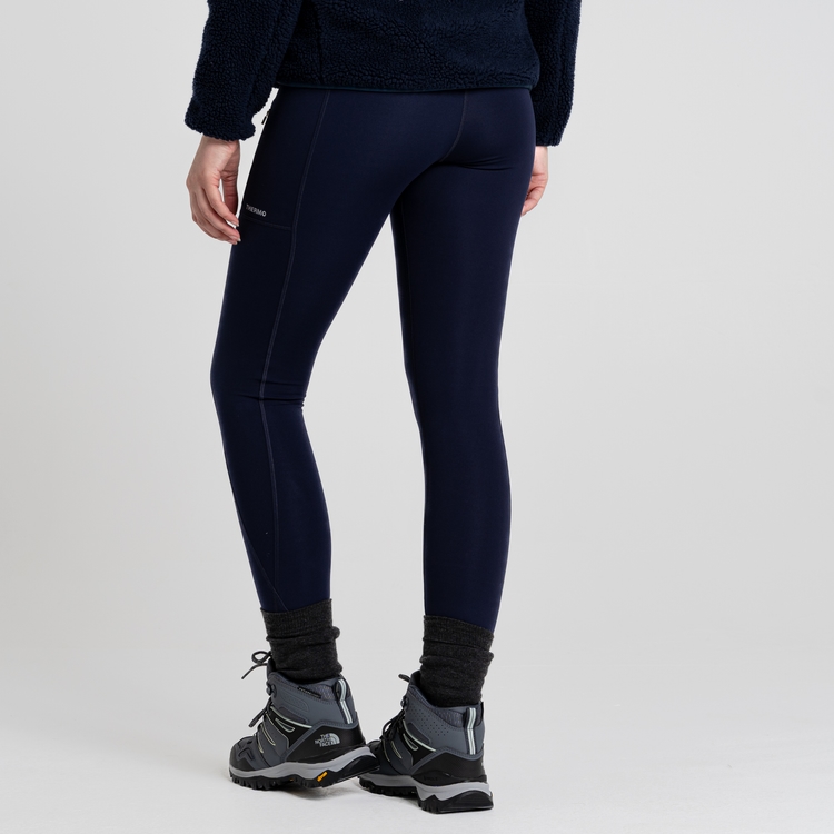 Women's Compression Thermal Leggings - Blue Navy