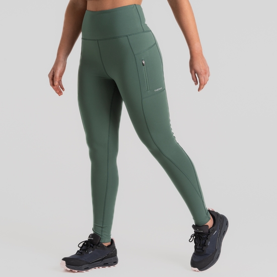 Women's Compression Thermal Leggings - Frosted Pine