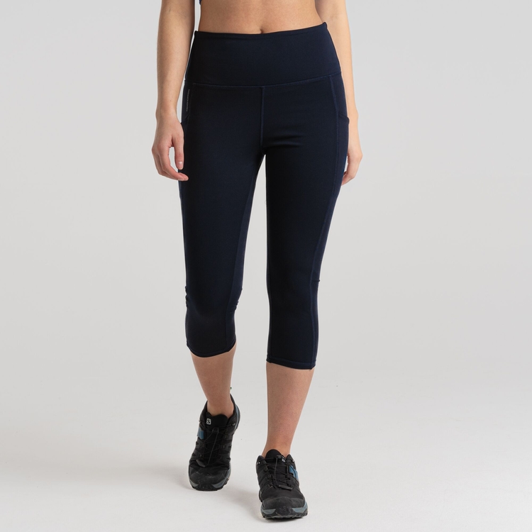 Womens navy cropped leggings outlet