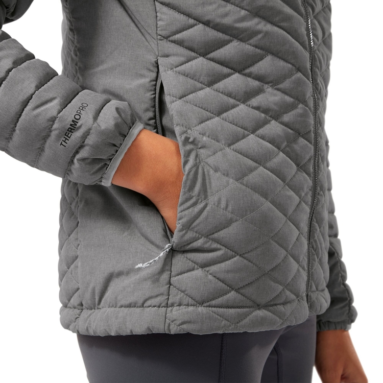 Women s Insulated ExpoLite Hooded Jacket Soft Grey Marl Craghoppers UK
