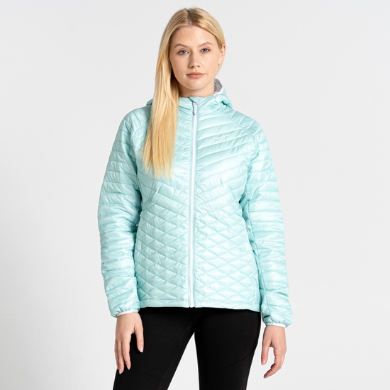 Women's Insulated ExpoLite Hooded Jacket - Poolside Green | Craghoppers UK