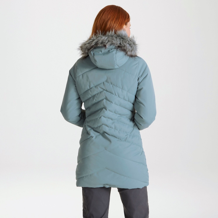 Women's Insulated Clardon Hooded Jacket - Stormy Sea | Craghoppers ROW