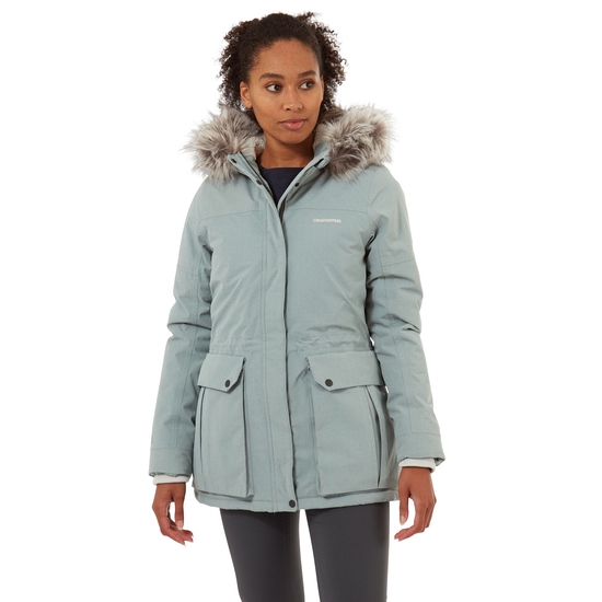 Women's Waterproof Elison Parka Stormy Sea Craghoppers ROW