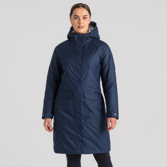 Women's Caithness Waterproof Jacket Blue Navy Craghoppers UK
